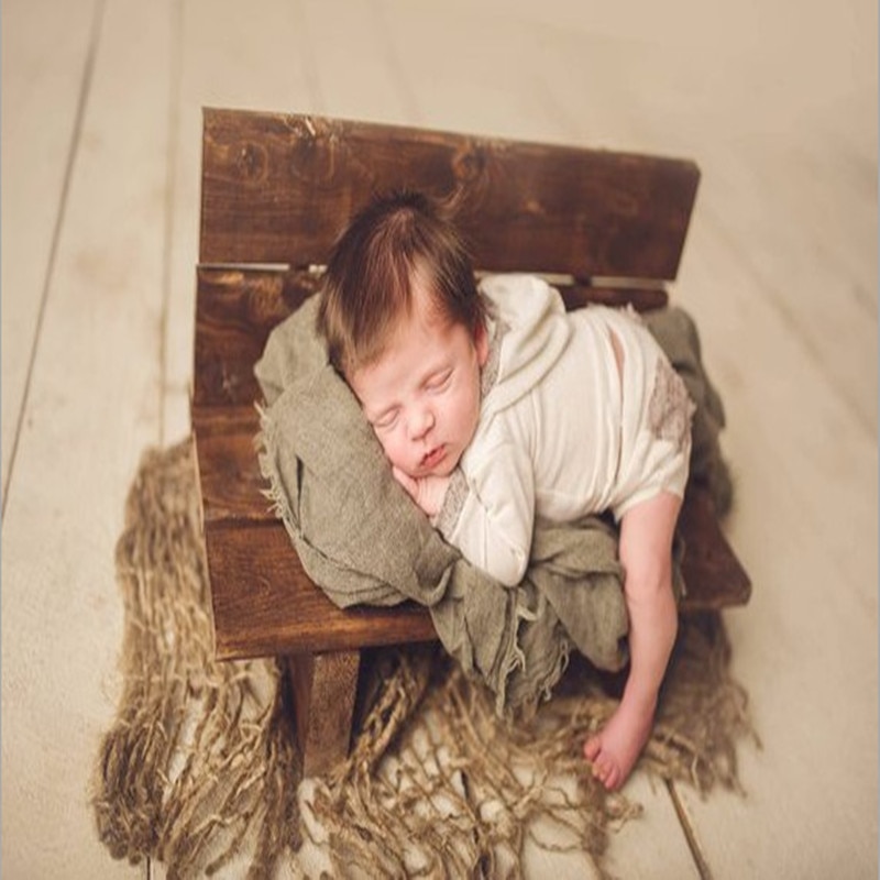 유아 어린이 사진 소품 신생아 바구니 소파에 대한 작은 의자 나무 소년 소녀 아기 사진 스튜디오 사진 침대